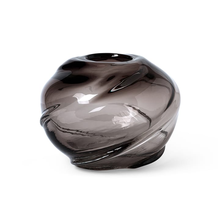 Water Swirl Vase rund Ø21cm - Smoked Grey - Ferm LIVING