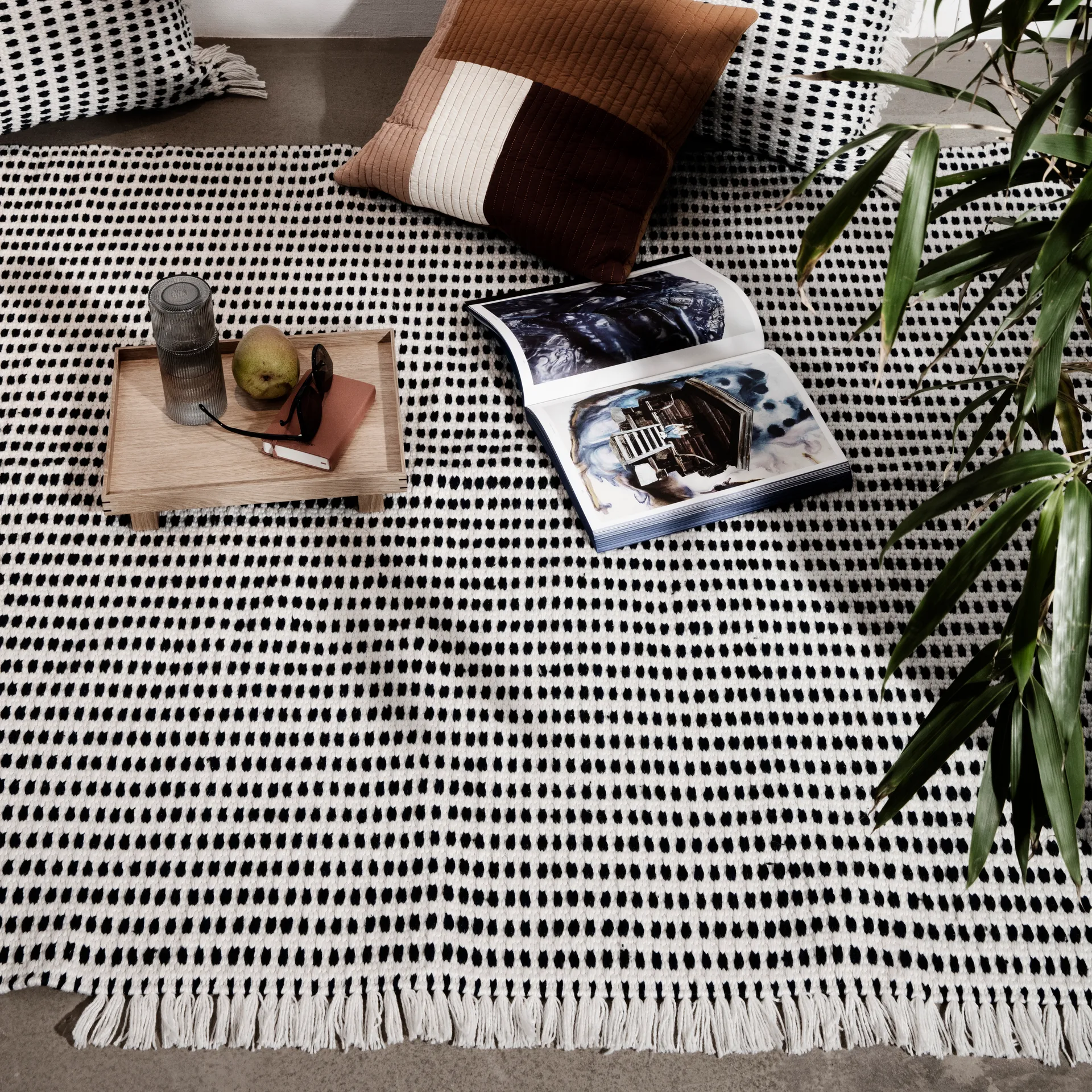 Way Outdoor Teppich 140 x 200cm, Off-white Ferm Living