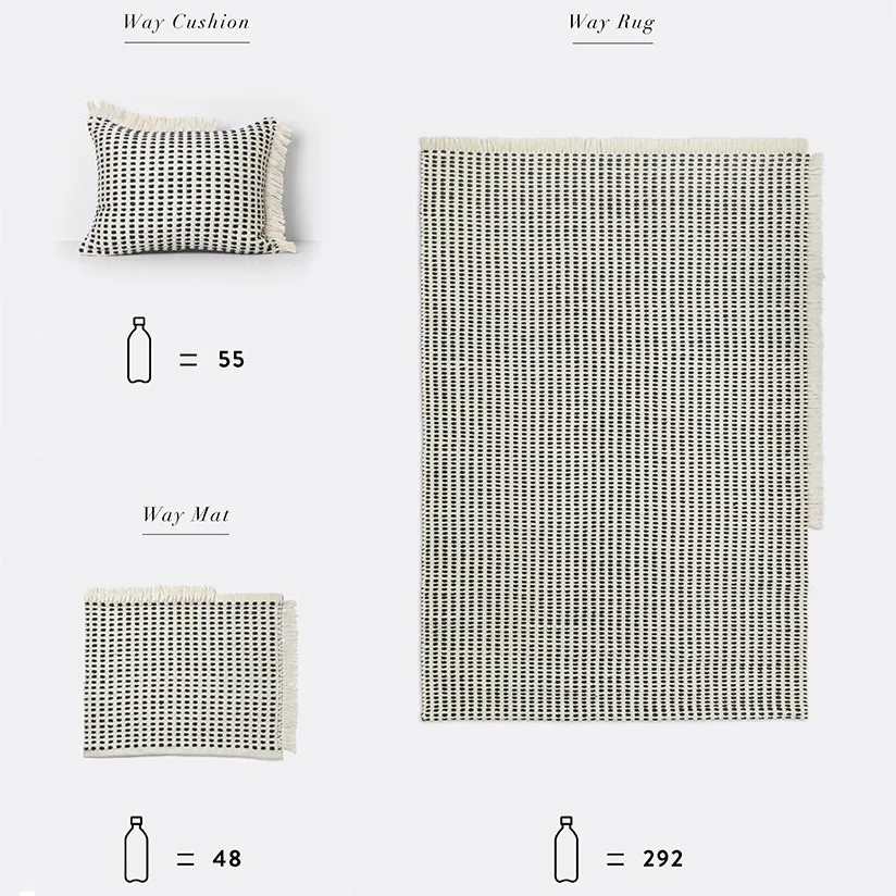 Way Outdoor Teppich 50 x 70cm, Off-white Ferm Living