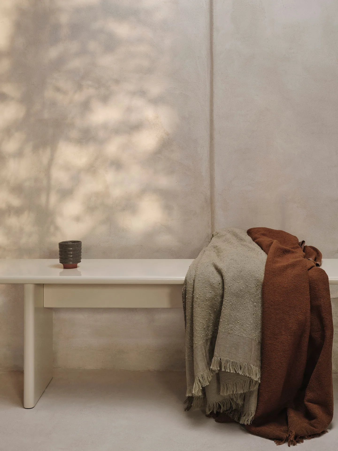 Weaver Decke 120x170 cm, Grey green Ferm Living