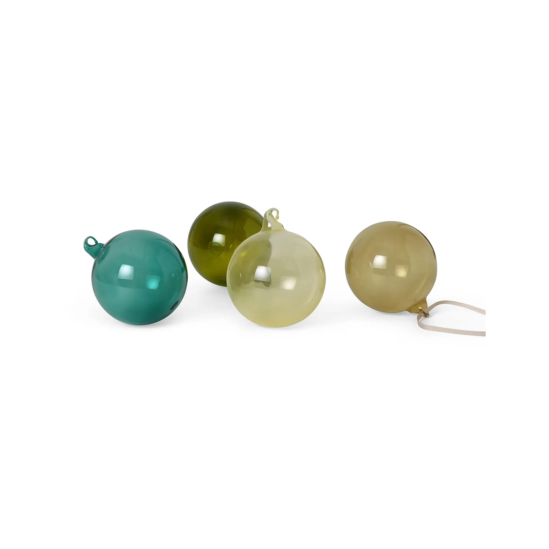 Weihnachtskugel large 4er-Pack, Mixed dark Ferm Living