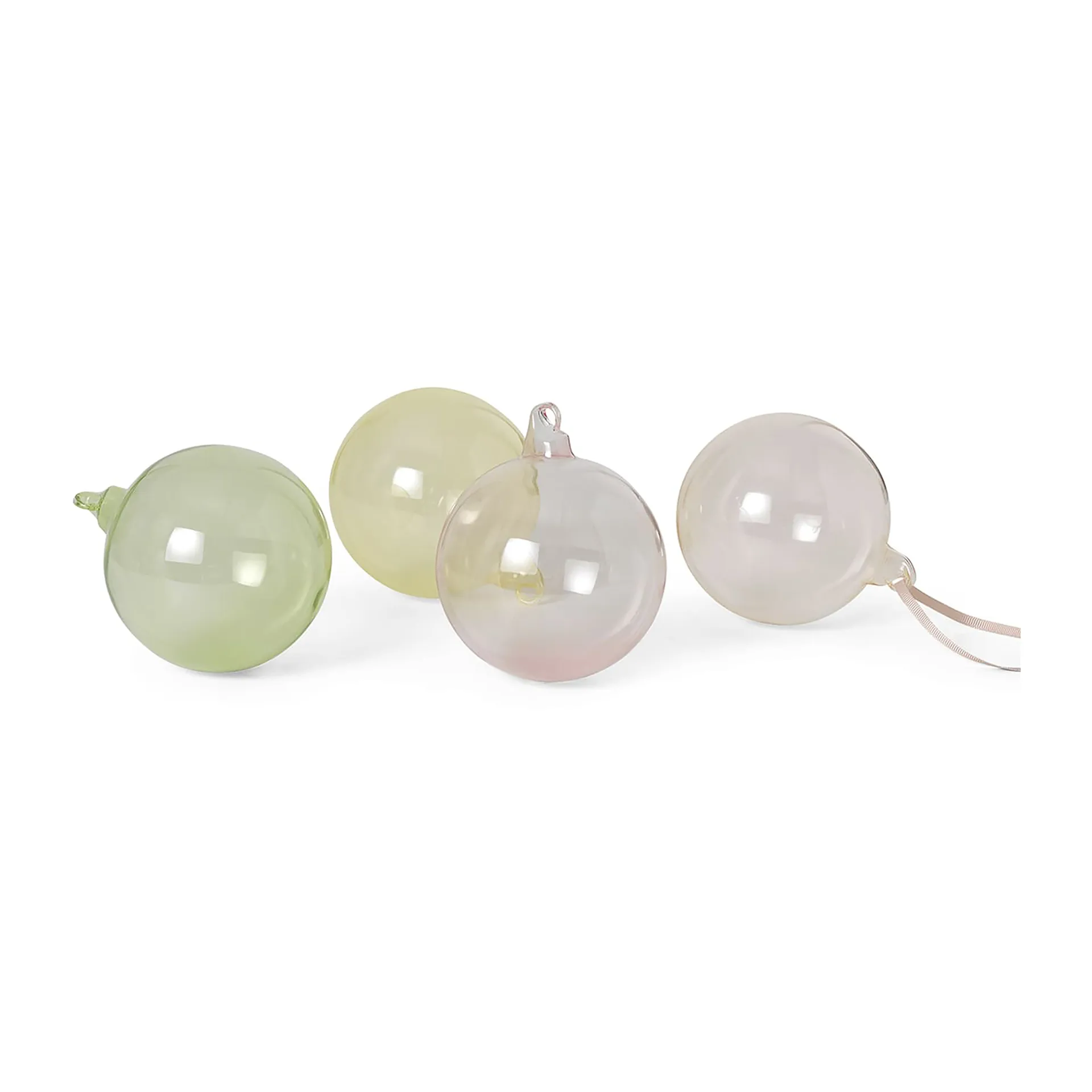 Weihnachtskugel large 4er-Pack, Mixed light Ferm Living