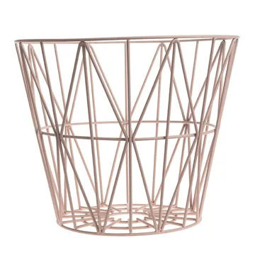 Wire Basket Korb rosa - Groß 60 x 45cm - Ferm Living