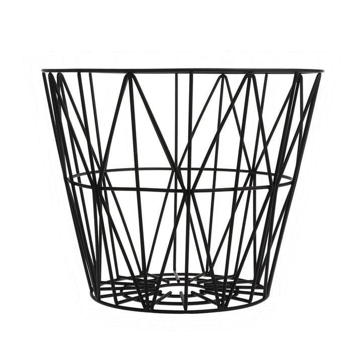 Wire Basket Korb schwarz - Mittel 50 x 40cm - Ferm LIVING