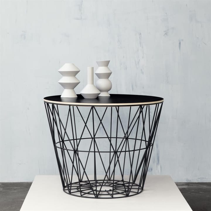 Wire Basket Korb schwarz, Mittel 50 x 40cm Ferm Living