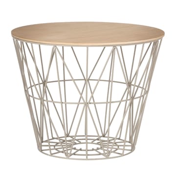 Wire Korb-Tischplatte Eiche geölt - Klein Ø 40cm - Ferm Living