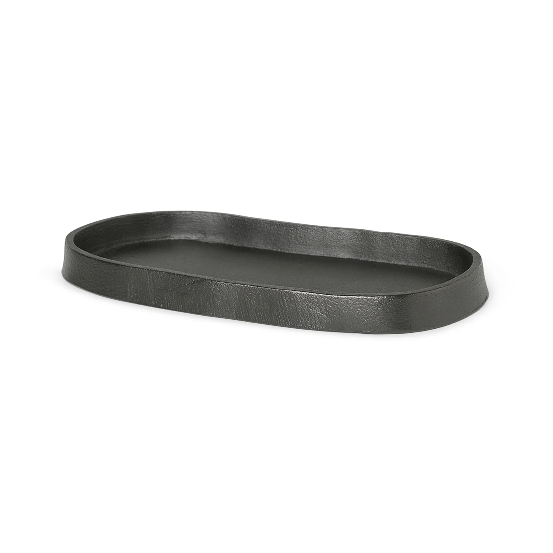 Yama Tablett oval 9,5 x 19cm, Aluminium geschwärzt Ferm Living