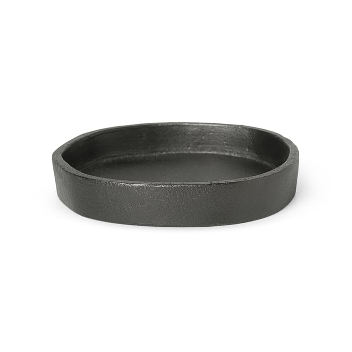 Yama Tablett rund 8,3 x 8,9cm - Aluminium geschwärzt - ferm LIVING