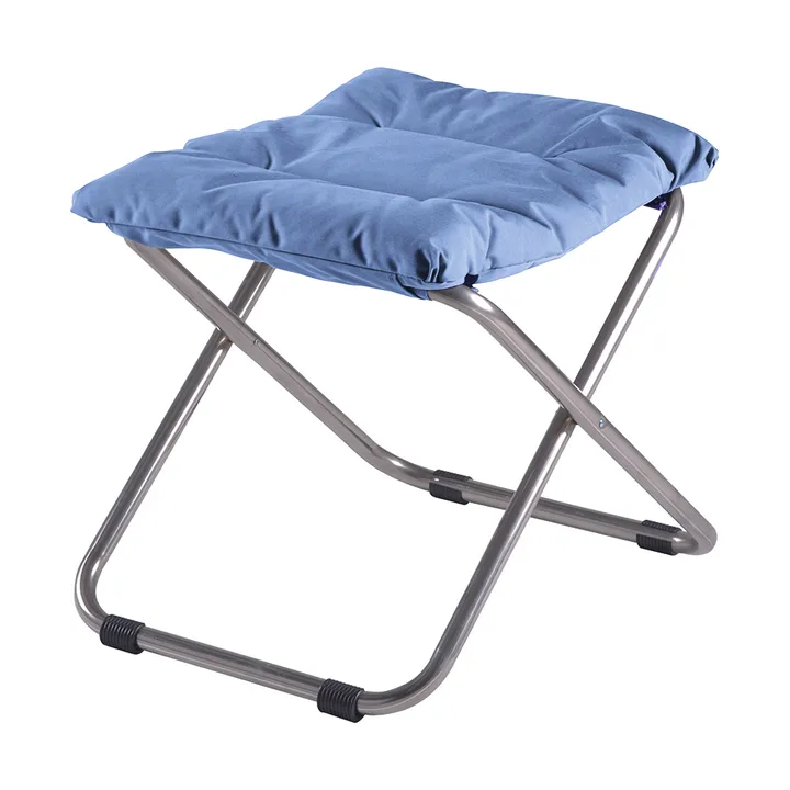 Chico Soft Hocker - Light blue-beige supertex - Fiam