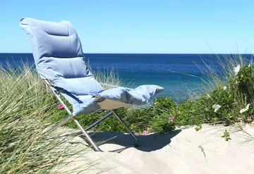 Fiesta Soft Sonnenliege - Light blue-beige supertex - Fiam