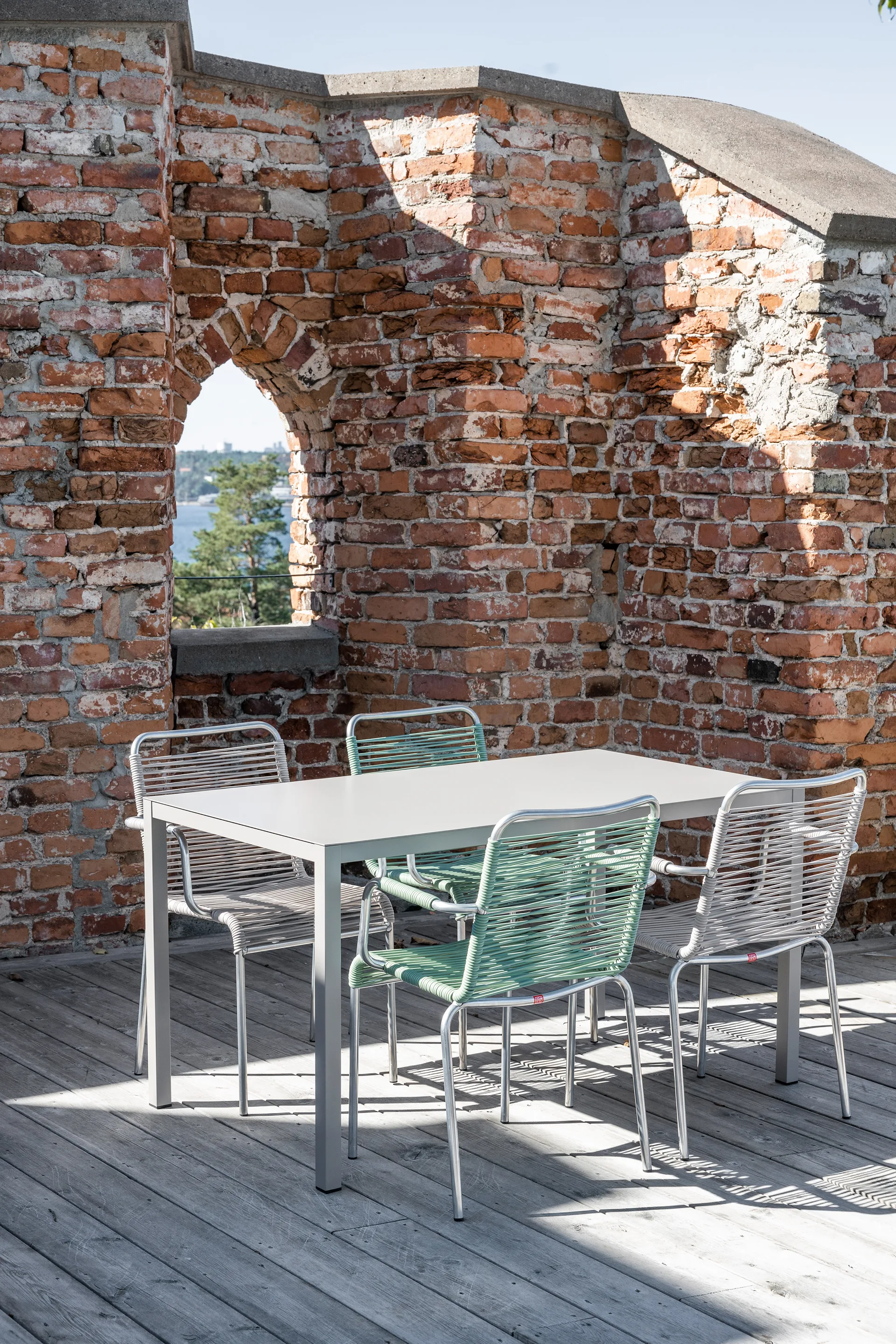 Mya Armlehnenstuhl Aluminium, Grey Fiam