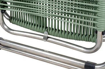 Spaghetti Sonnenliege mit Fußstütze - Sage green - Fiam