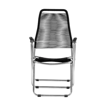 Spaghetti Sonnenliege mit Fußstütze - Schwarz - Fiam