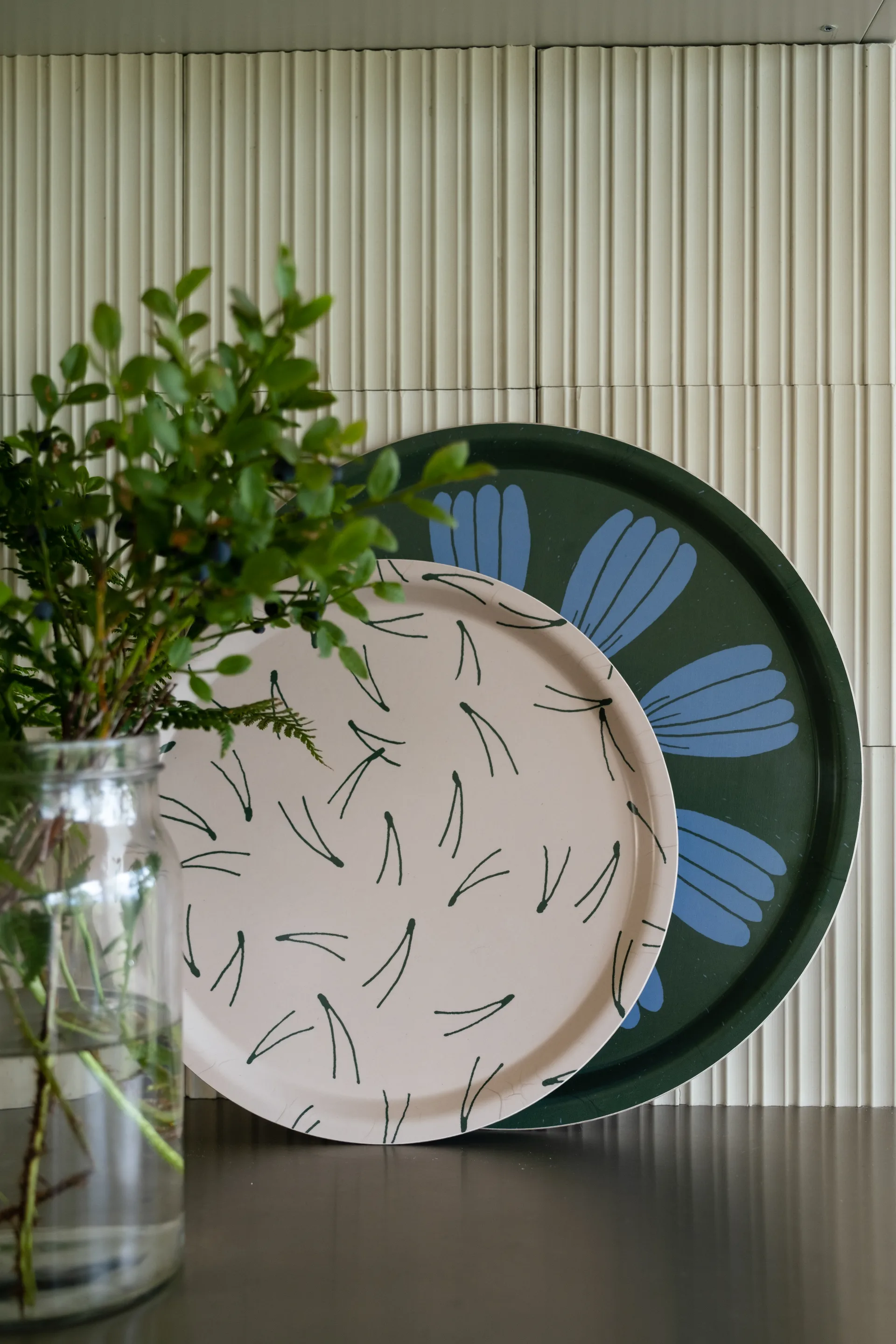 Barr Tablett Ø31cm, Nude-Grün Fine Little Day