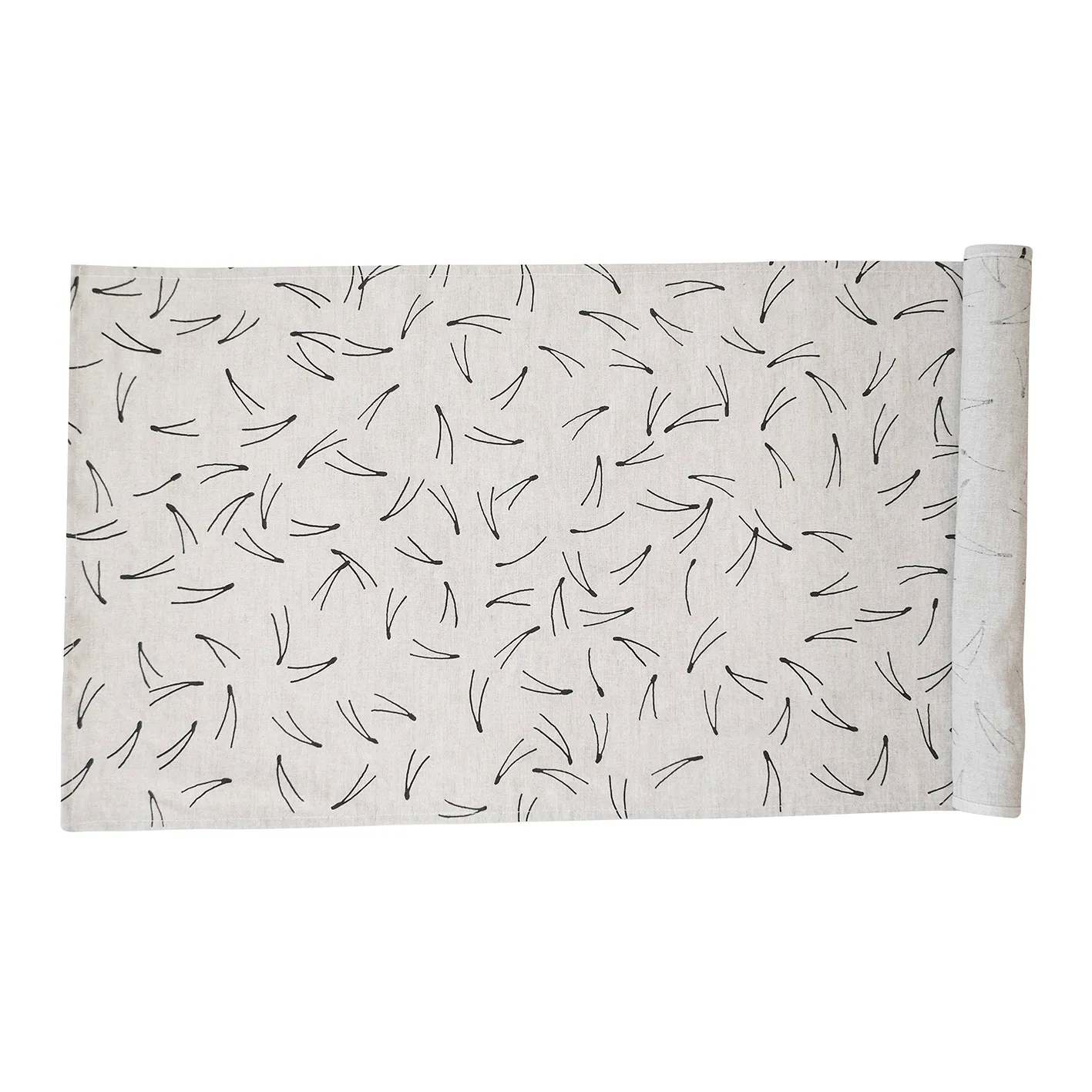 Barr Tischläufer 44 x 137cm, Natur-schwarz Fine Little Day