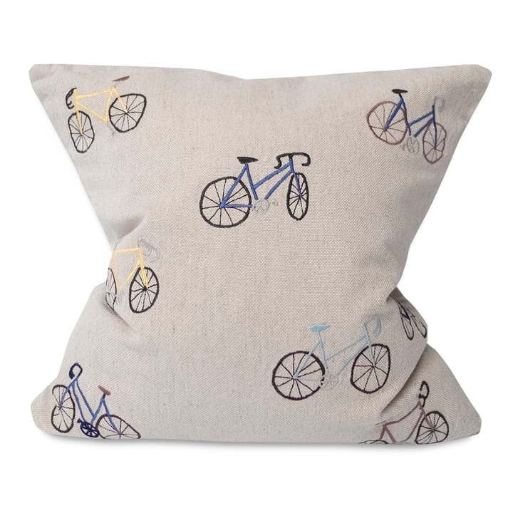 Bicycles Kissenbezug 48 x 48cm - Beige - Fine Little Day