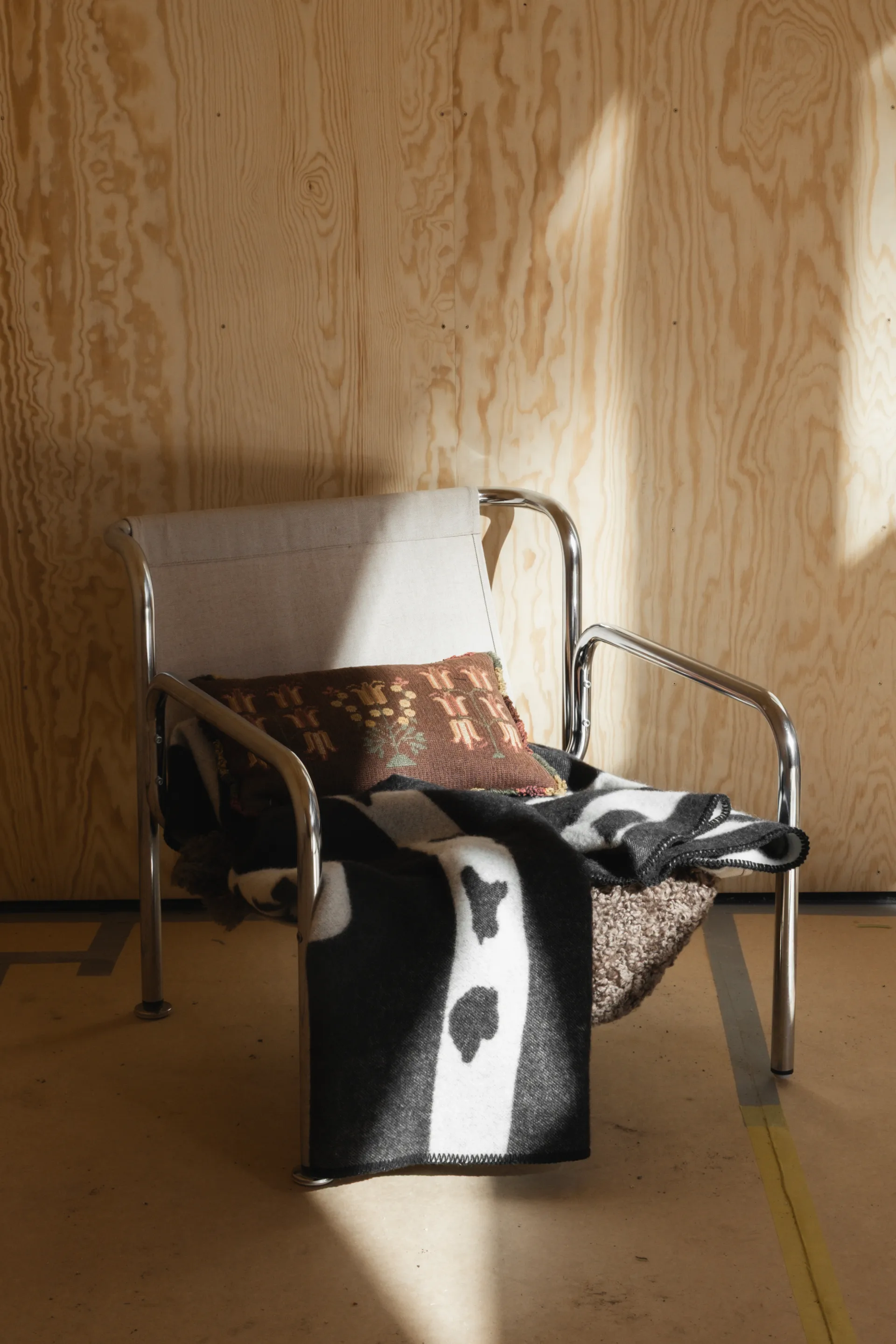 Birch Decke 130x180 cm, Black-white Fine Little Day