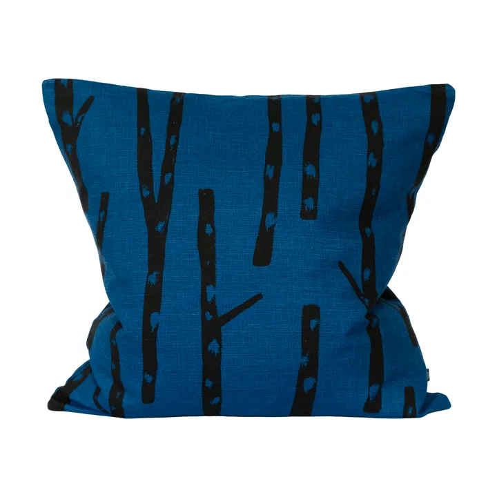 Birch Kissenbezug 48x48 cm - Blau-Schwarz - Fine Little Day