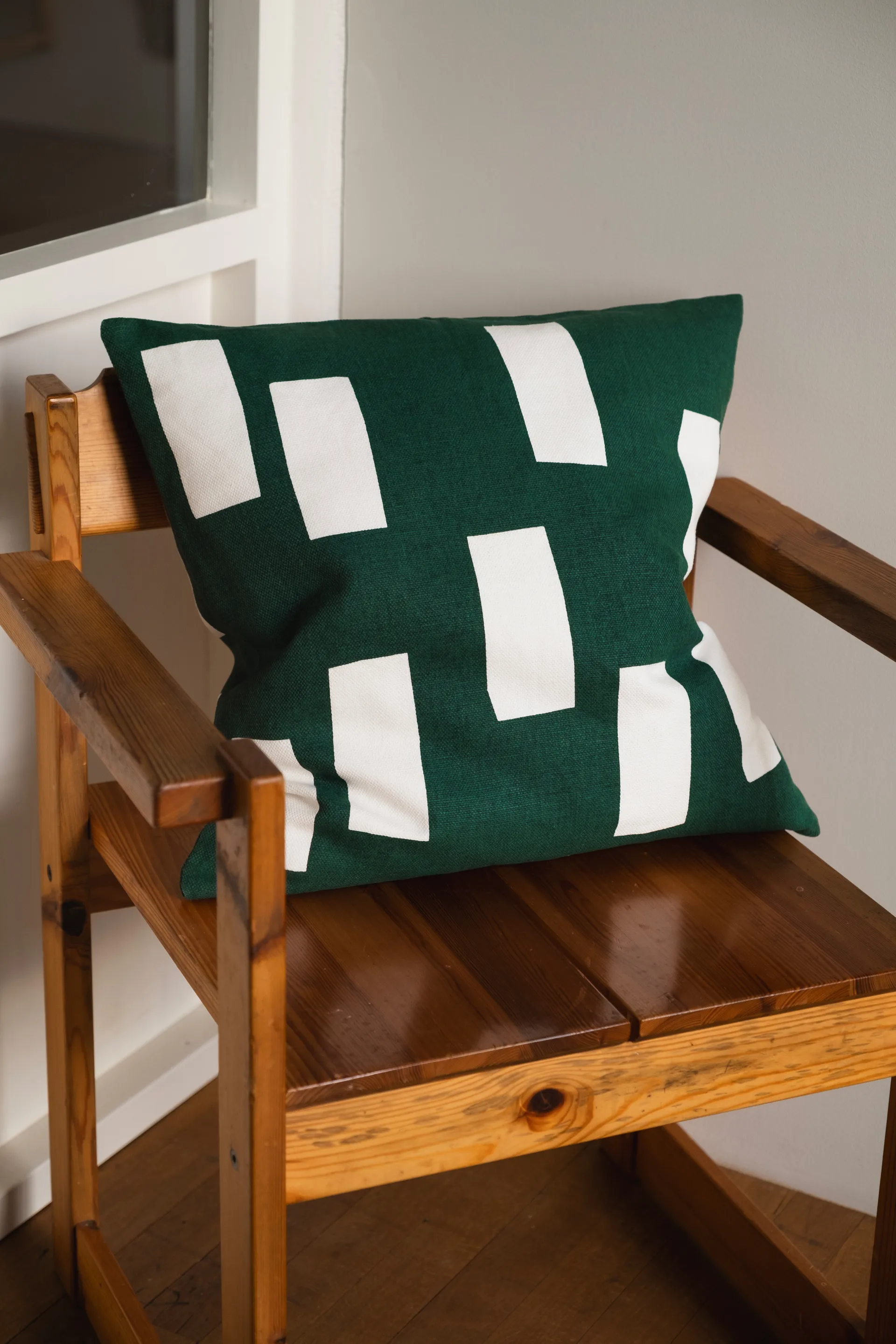 Block Kissenbezug 48x48 cm, Green Fine Little Day