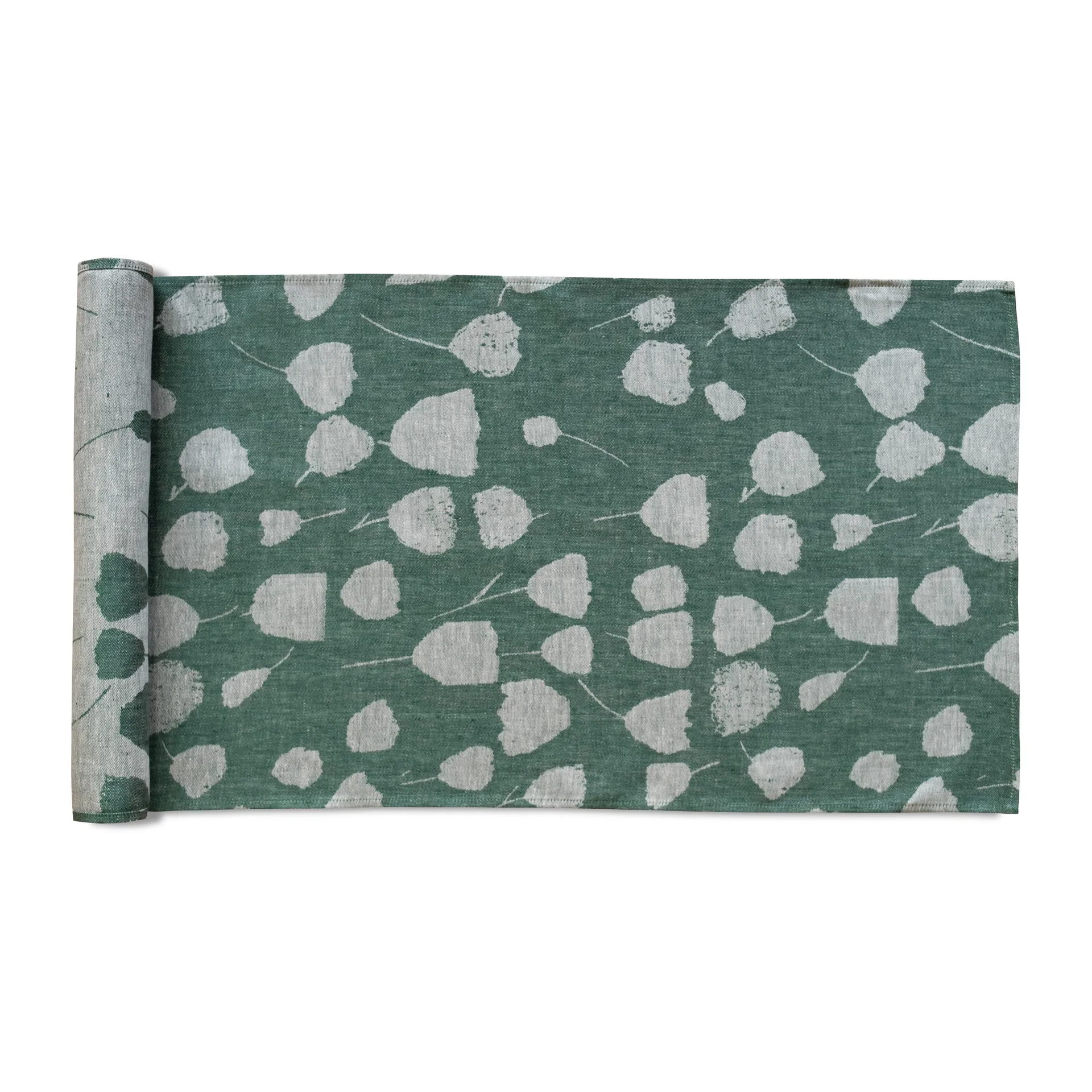 Bouquet Tischläufer 150 x 45cm, Grün-weiß Fine Little Day