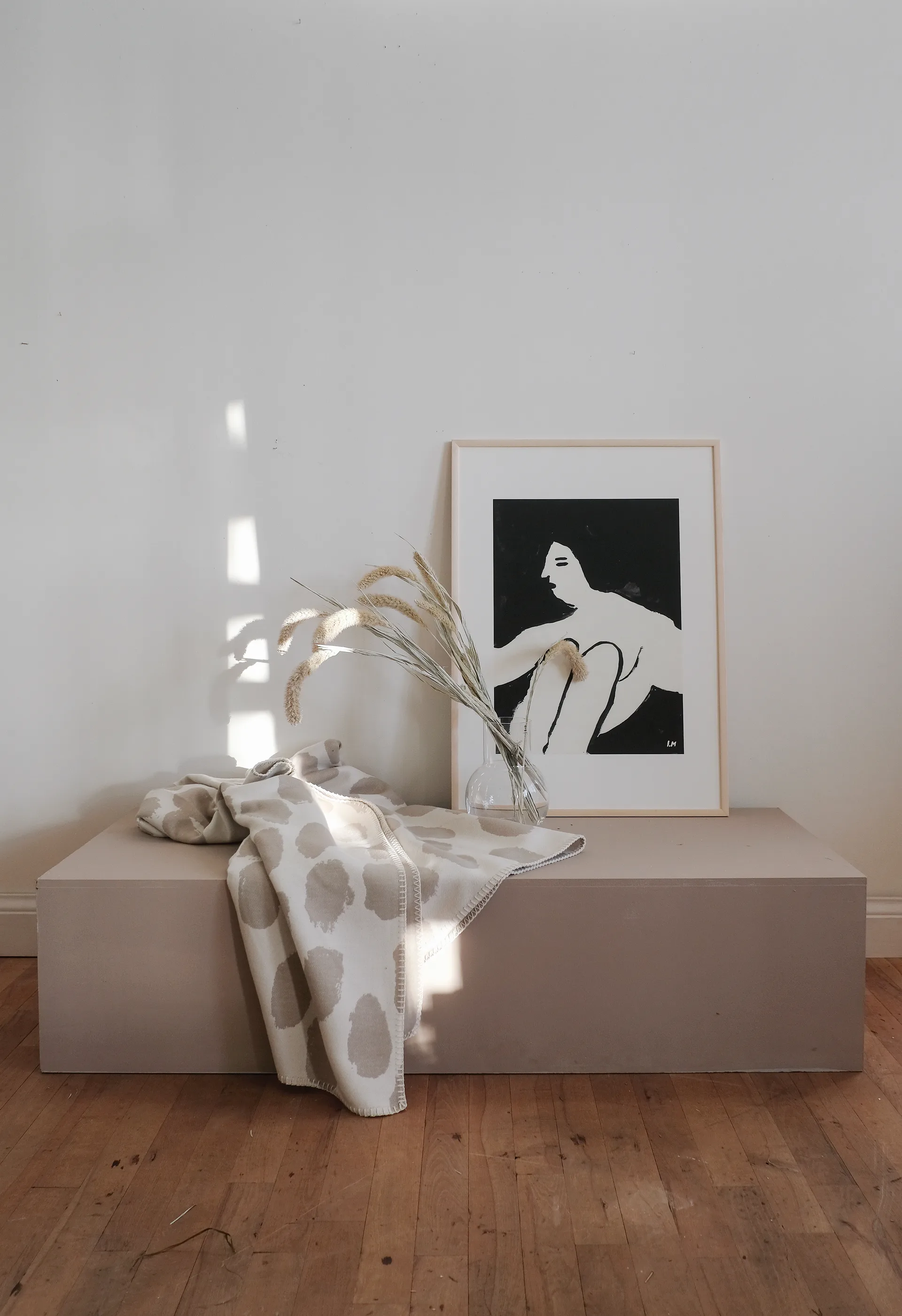 Dots Decke 140 x 180cm, Beige Fine Little Day