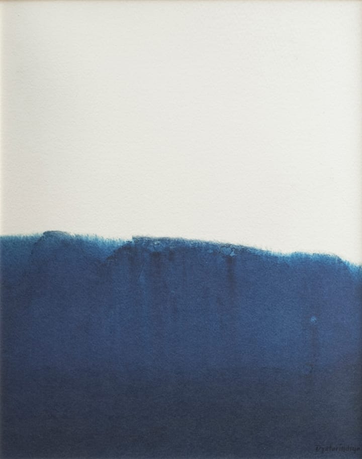 Dyeforindigo ocean 1 Poster 40 x 50cm - blau-weiß - Fine Little Day