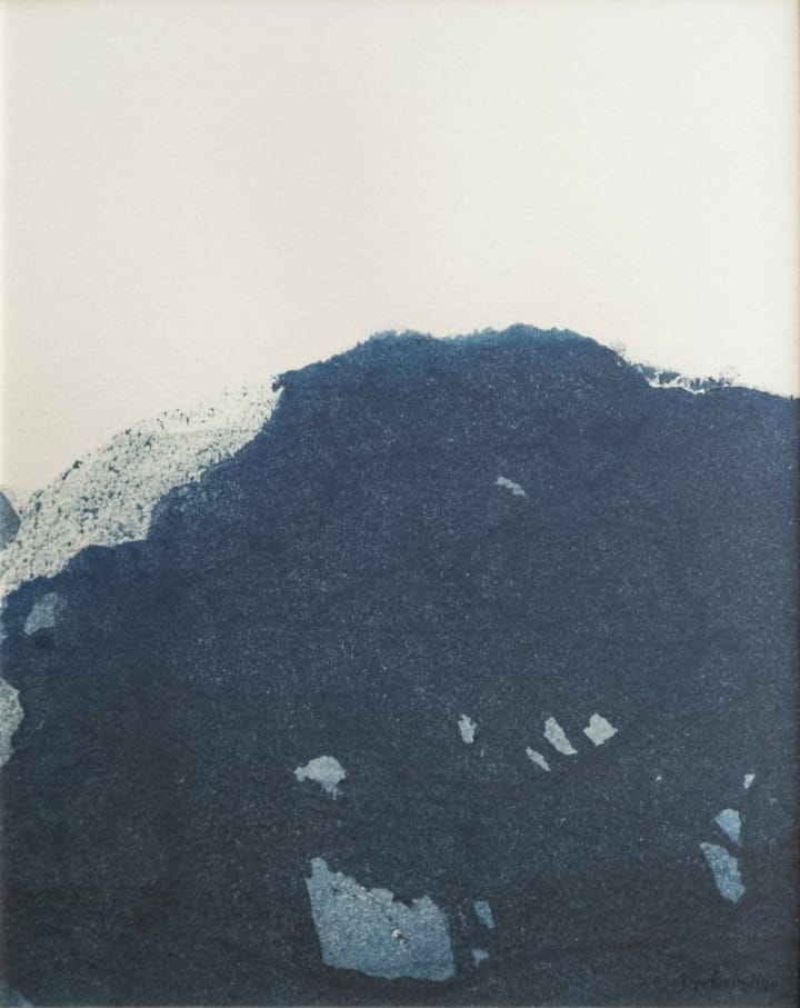 Dyeforindigo ocean 2 Poster 40 x 50cm - blau-weiß - Fine Little Day