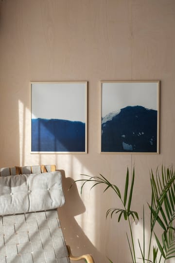 Dyeforindigo ocean 2 Poster 40 x 50cm - Blau-weiß - Fine Little Day