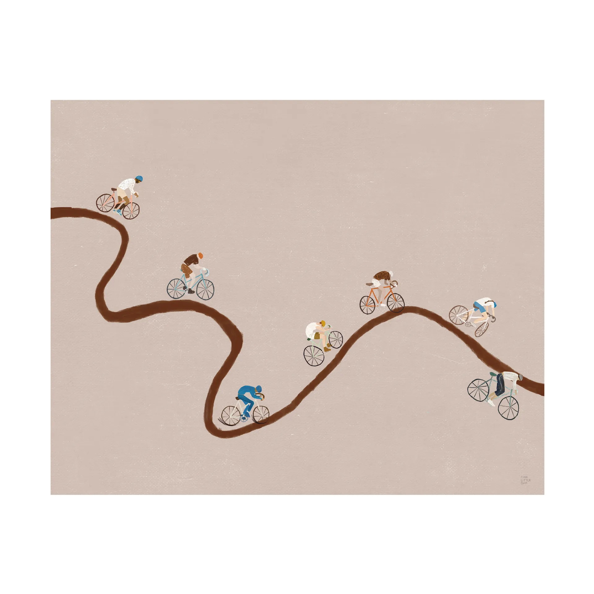 Giro Poster, Beige, 50x40 cm Fine Little Day