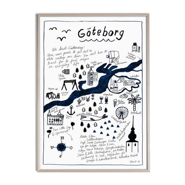 Göteborg Poster - 50 x 70cm - Fine Little Day