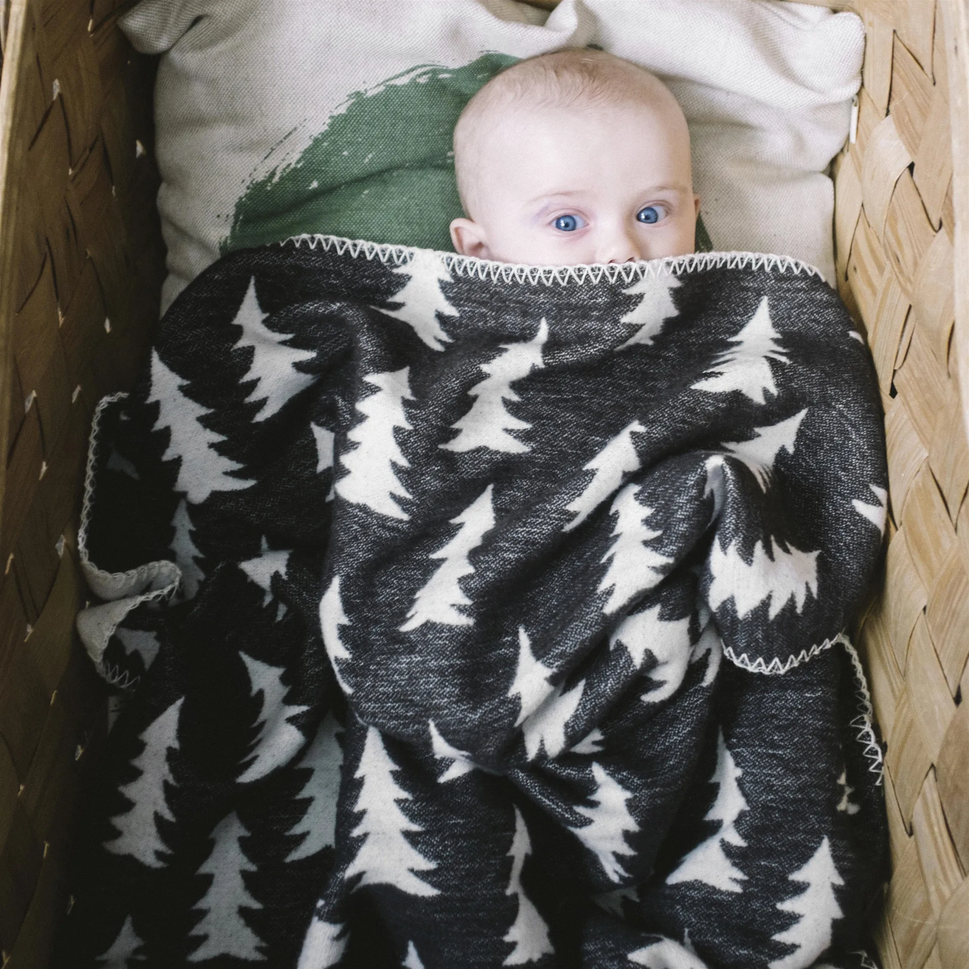 Gran Babydecke, Weiß-schwarz Fine Little Day