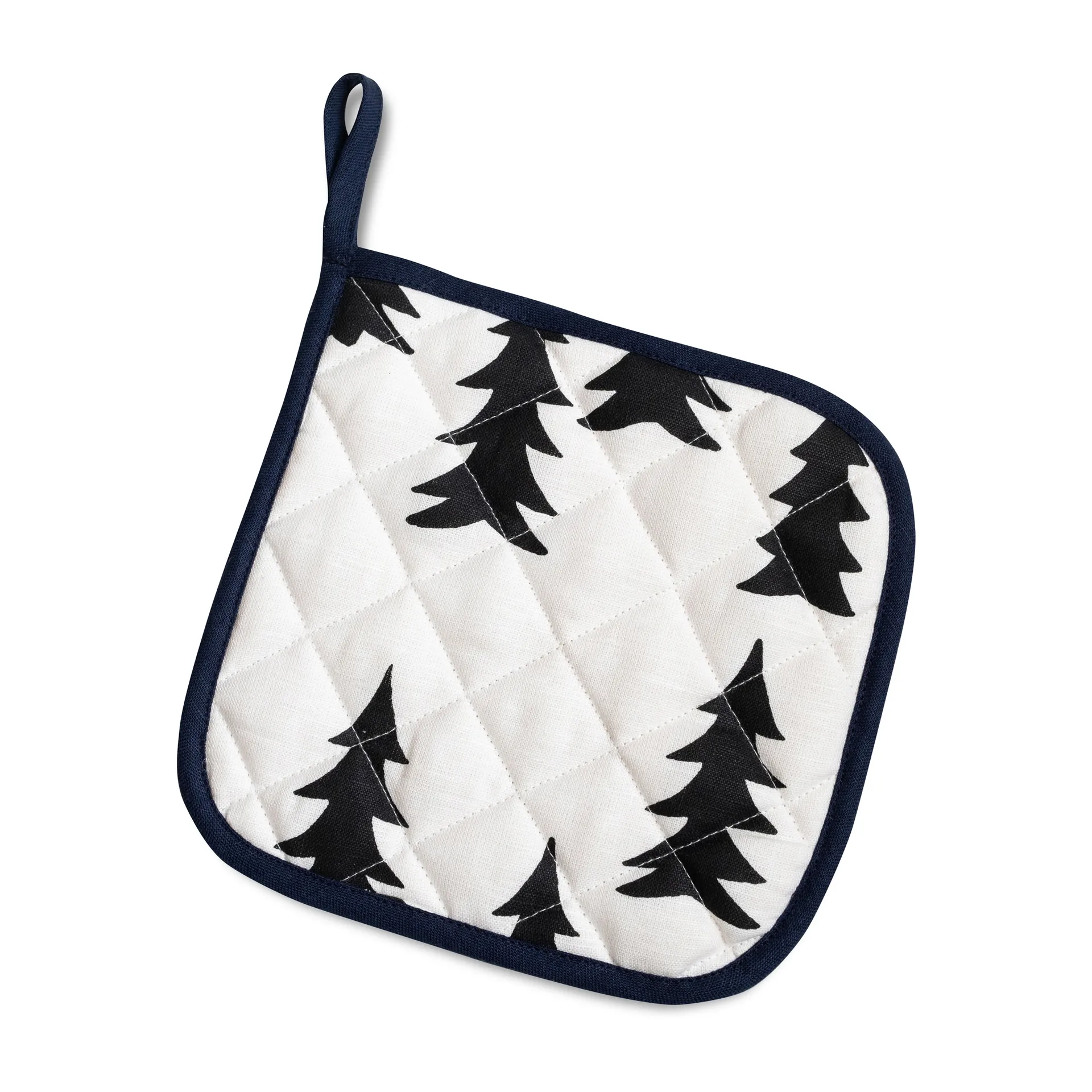 Gran gesteppter Topflappen 21 x 21cm, Weiß-schwarz Fine Little Day