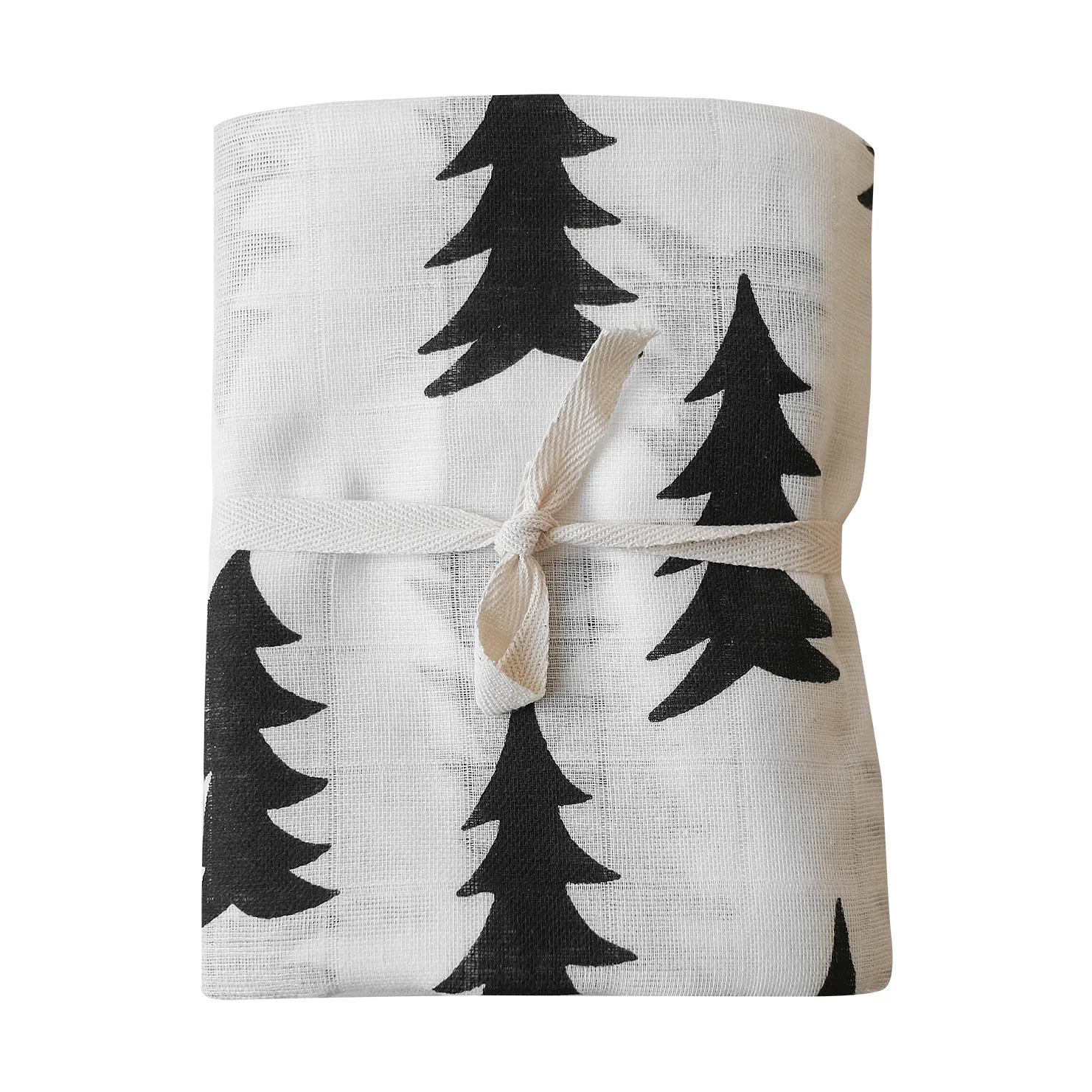 Gran Muslindecke 120 x 120cm, Schwarz-weiß Fine Little Day