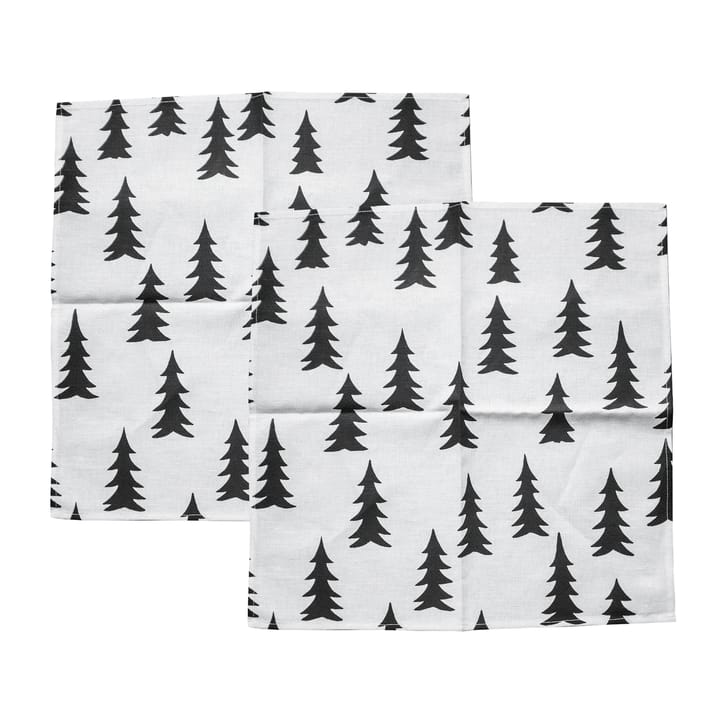 Gran Stoffserviette 2er Pack - Schwarz-weiß - Fine Little Day
