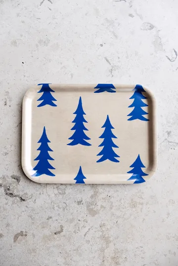 Gran Tablett 20 x 27cm - Natur-Blau - Fine Little Day