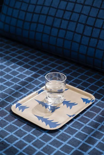 Gran Tablett 20 x 27cm - Natur-Blau - Fine Little Day