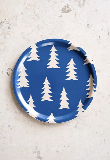 Gran Tablett - Blau-Natur, Ø31 cm - Fine Little Day