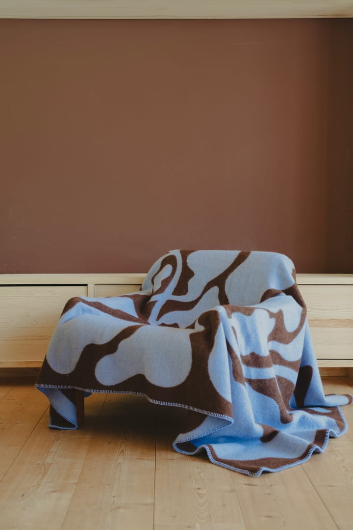 Leaves Decke 130x180 cm, Blue-brown Fine Little Day