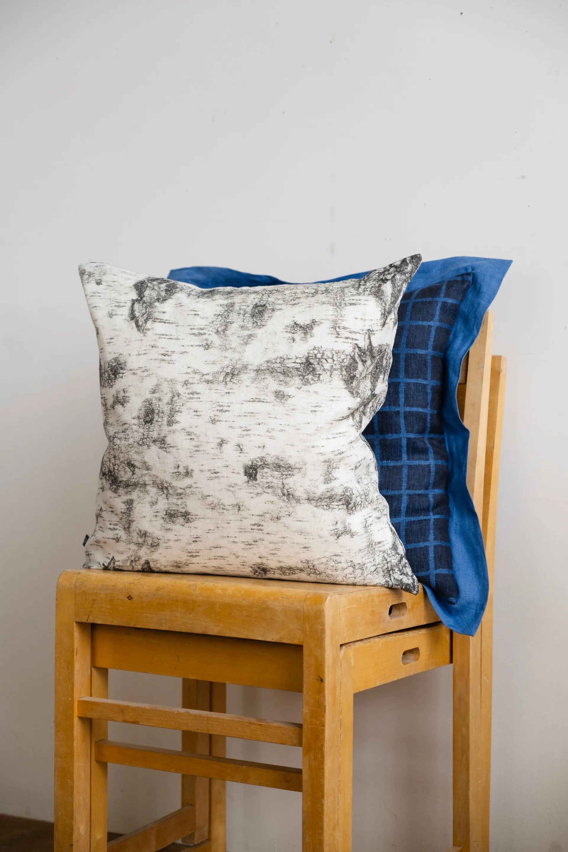 Näver Kissenbezug 48x48 cm, Black-white Fine Little Day