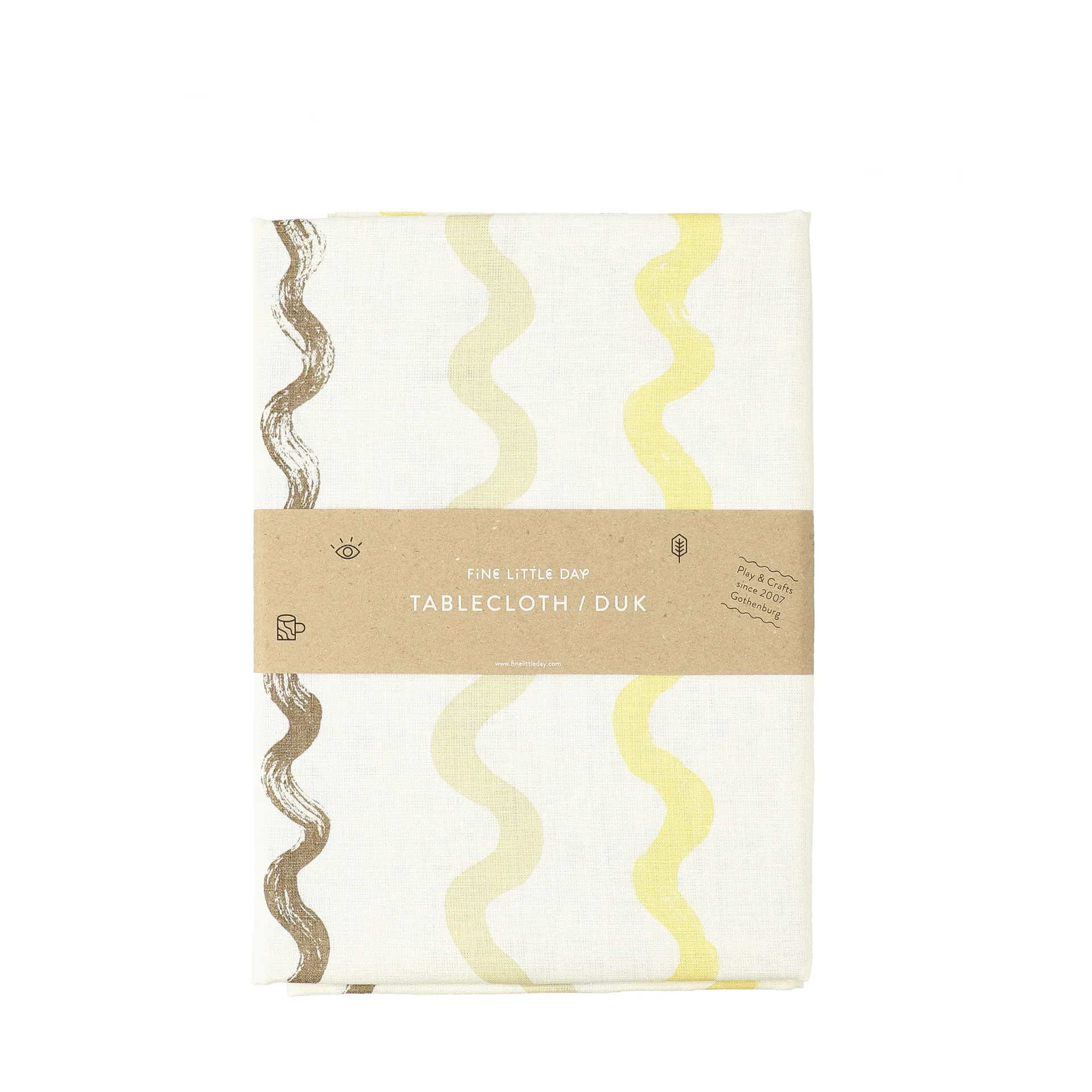 Randig Tischdecke 149 x 250cm, White-yellow Fine Little Day