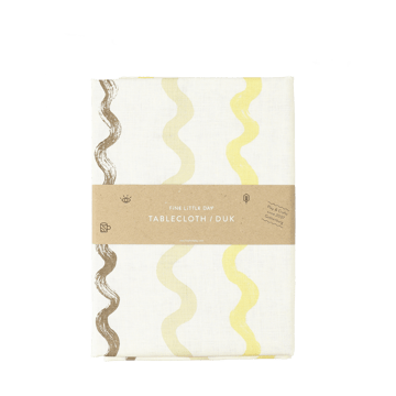 Randig Tischdecke 149 x 250cm - White-yellow - Fine Little Day