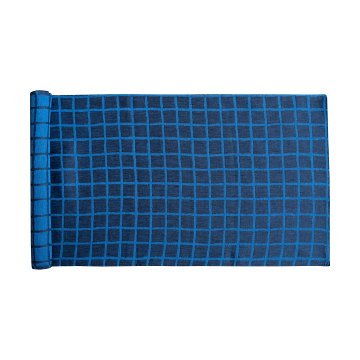 Rutig Jacquard gewebter Tischläufer 45 x 150cm - Blue-black - Fine Little Day