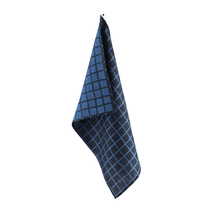 Rutig Jacquard gewebtes Geschirrtuch 47 x 70cm - Blue-black - Fine Little Day