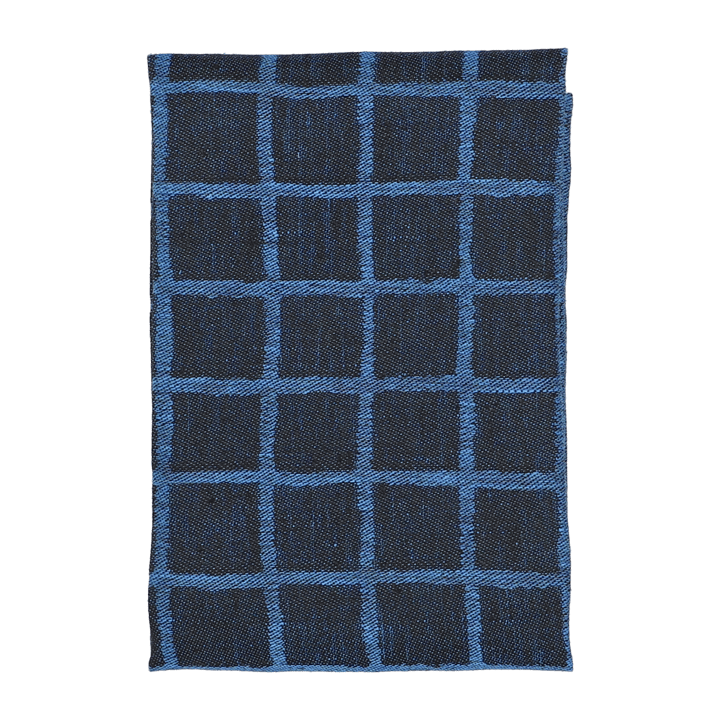 Rutig Jacquard gewebtes Geschirrtuch 47 x 70cm - Blue-black - Fine Little Day