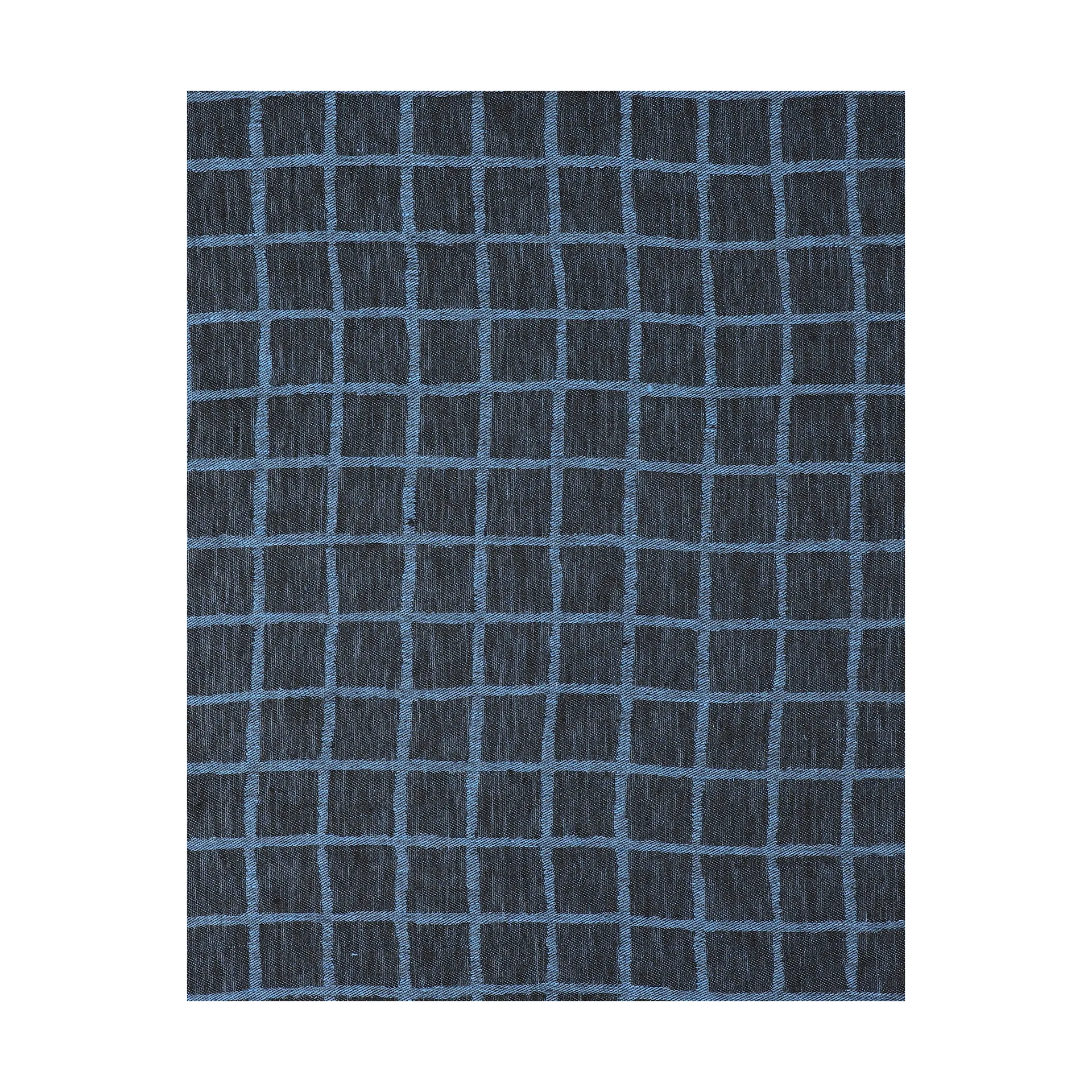 Rutig Jacquard gewebtes Tischtuch 147 x 250cm, Blue-black Fine Little Day