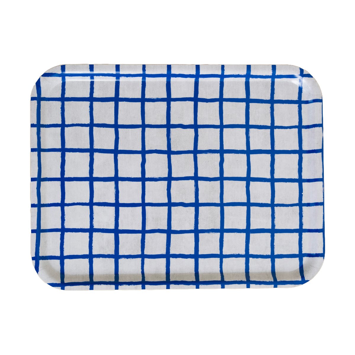 Fine Little Day Rutig Tablett 33x43 cm Blue