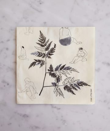 Saltholmen Serviette 25er Pack - Gelb-grau - Fine Little Day