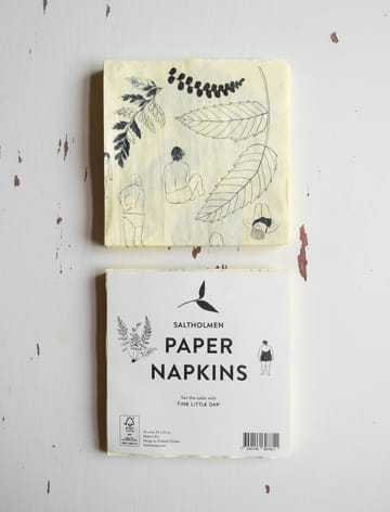 Saltholmen Serviette 25er Pack - Gelb-grau - Fine Little Day