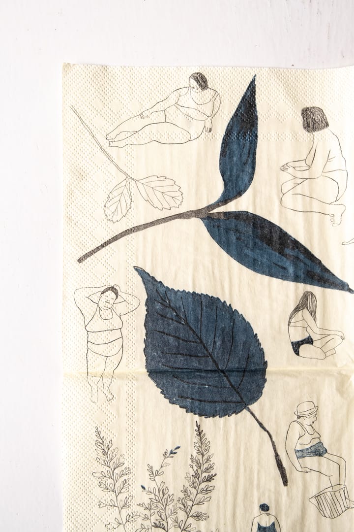 Saltholmen Serviette 25er Pack, Gelb-grau Fine Little Day