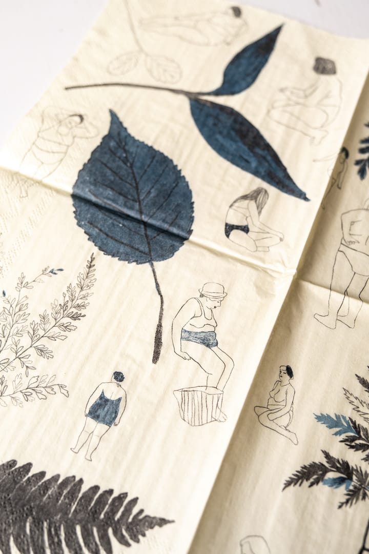 Saltholmen Serviette 25er Pack, Gelb-grau Fine Little Day